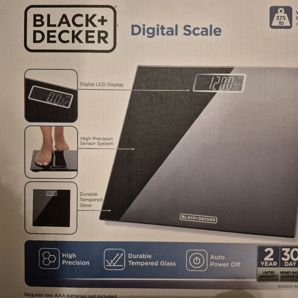 Black+Decker Digital Scale with LCD Display